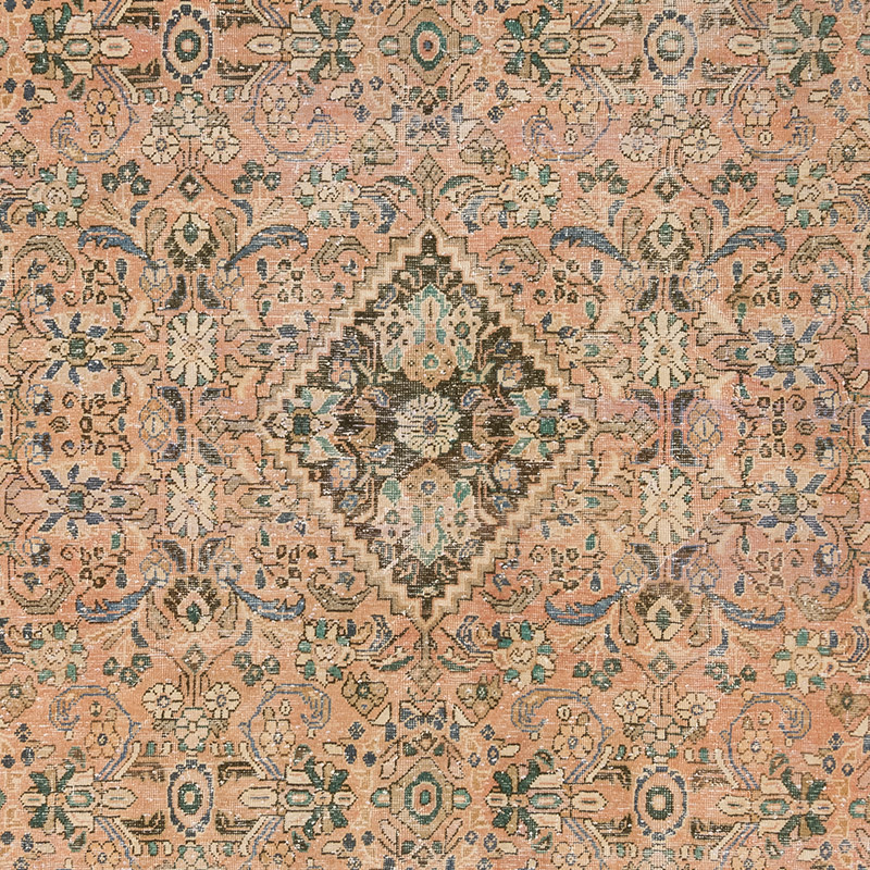 Vintage Hand-Knotted Oriental Rug - 10'  x 12' 8" (120" x 152") - K0084163