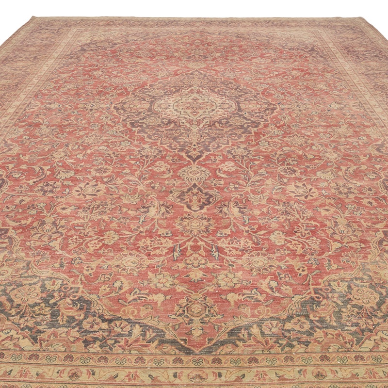 Vintage Hand-Knotted Oriental Rug - 9' 4" x 14' 5" (112" x 173") - K0084165