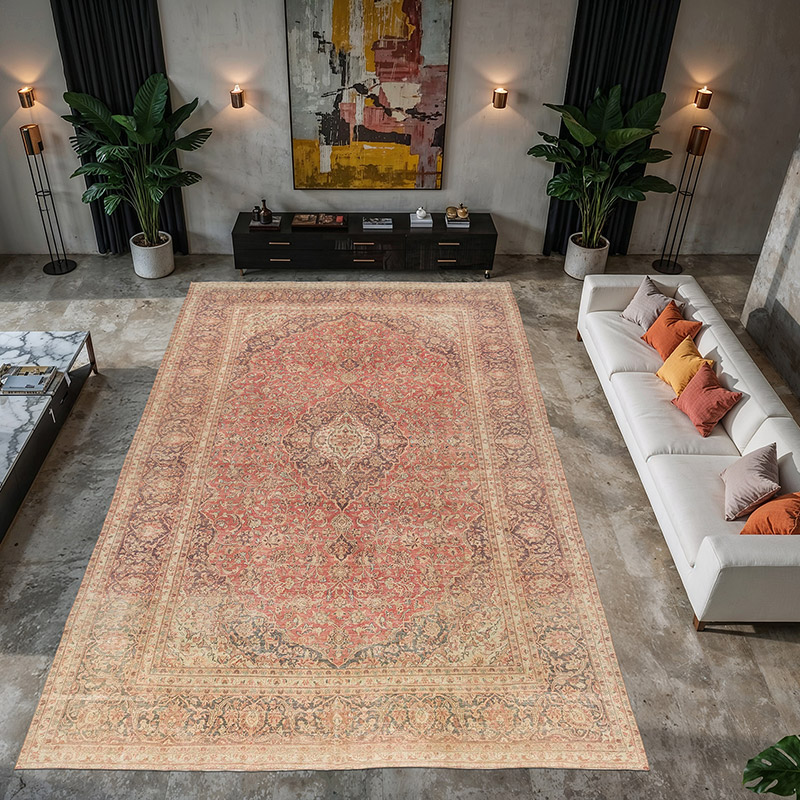 Vintage Hand-Knotted Oriental Rug - 9' 4" x 14' 5" (112" x 173") - K0084165