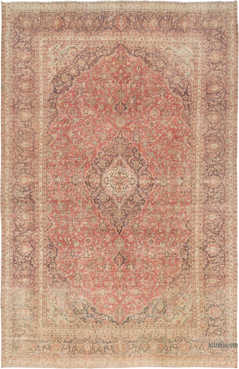 Vintage Hand-Knotted Oriental Rug - 9' 4" x 14' 5" (112" x 173") - K0084165