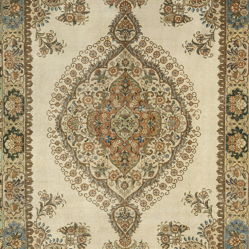 El Dokuma Vintage Halı - 277 cm x 368 cm - K0084166