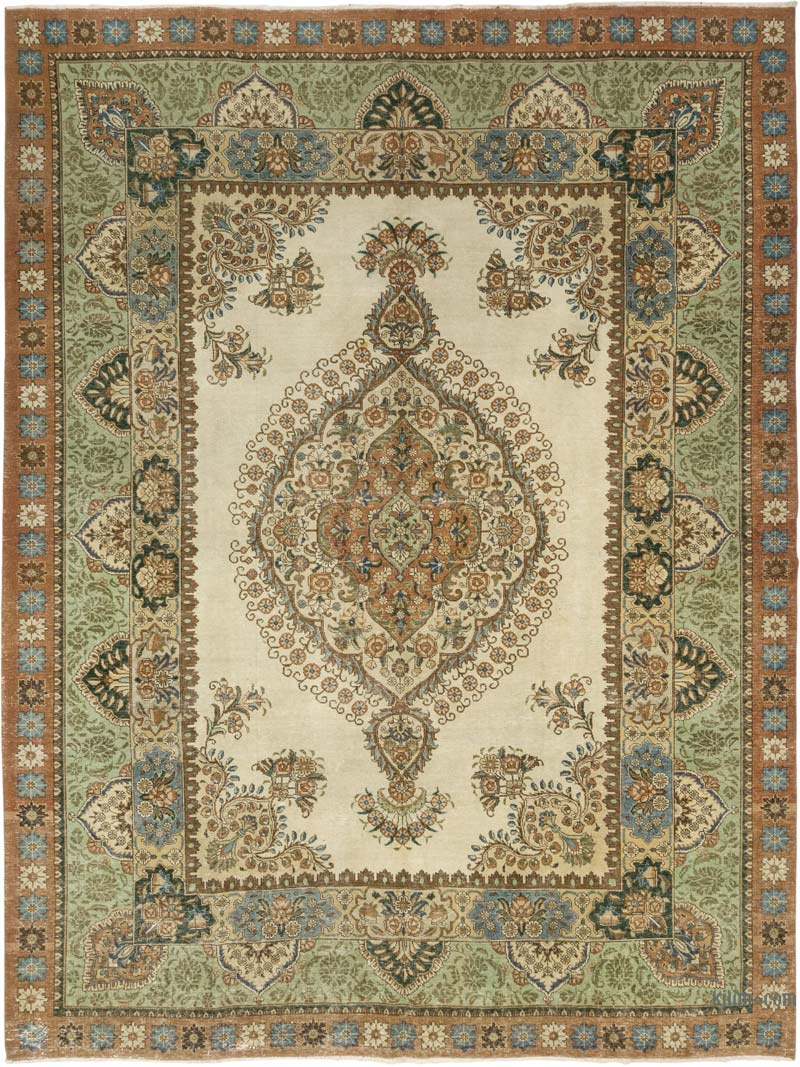 El Dokuma Vintage Halı - 277 cm x 368 cm - K0084166