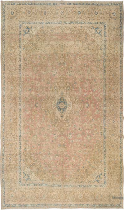 Vintage Hand-Knotted Oriental Rug - 9' 5" x 15' 10" (113" x 190")