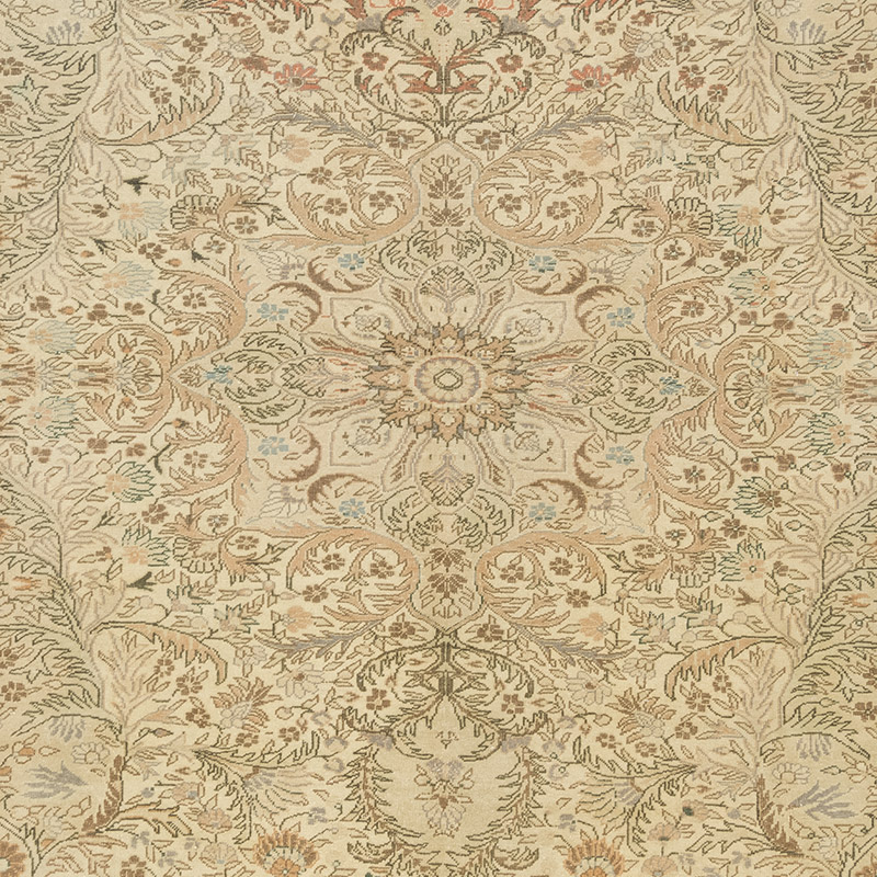 Alfombra Vintage Turca Anudada a Mano - 200 cm x 307 cm - K0084169