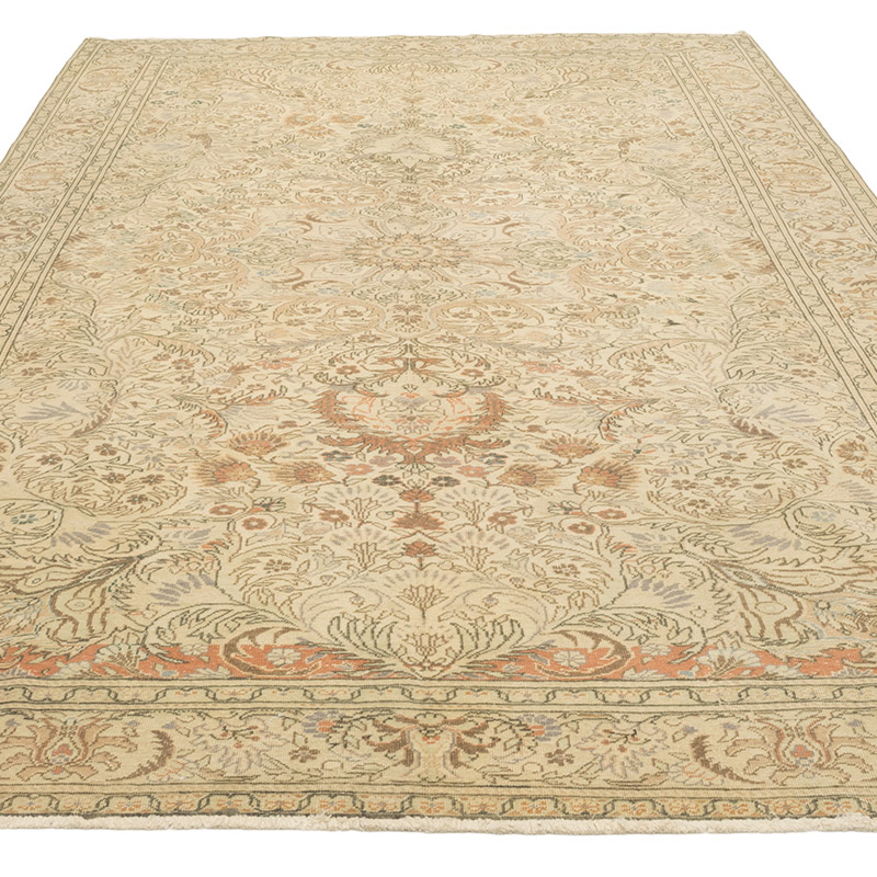 Alfombra Vintage Turca Anudada a Mano - 200 cm x 307 cm - K0084169