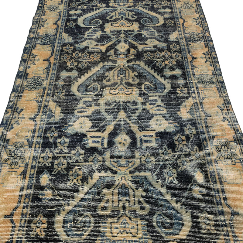 Corredora Anudada a Mano Oriental Vintage - 120 cm x 481 cm - K0084170