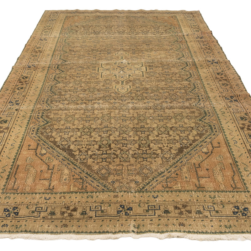 Alfombra Oriental Vintage Anudada a Mano - 166 cm x 343 cm - K0084171