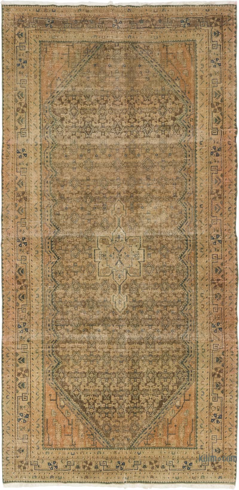 Alfombra Oriental Vintage Anudada a Mano - 166 cm x 343 cm - K0084171