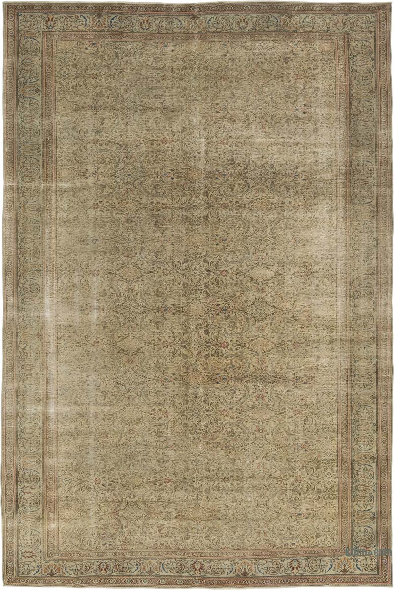 Vintage Hand-Knotted Oriental Rug - 7' 7" x 11' 2" (91" x 134") - K0084172