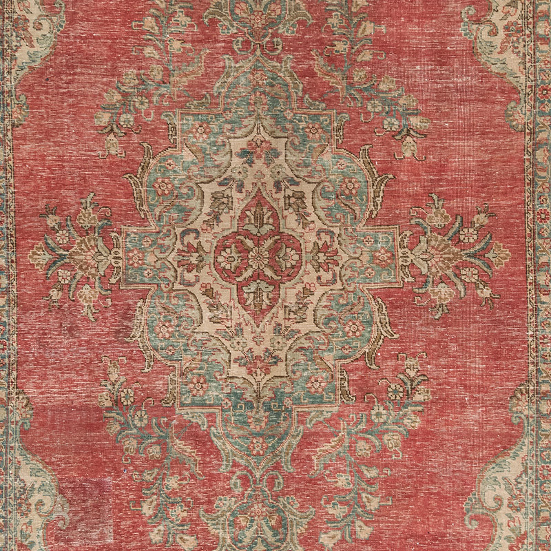 Vintage Hand-Knotted Oriental Rug - 7' 1" x 11'  (85" x 132") - K0084174