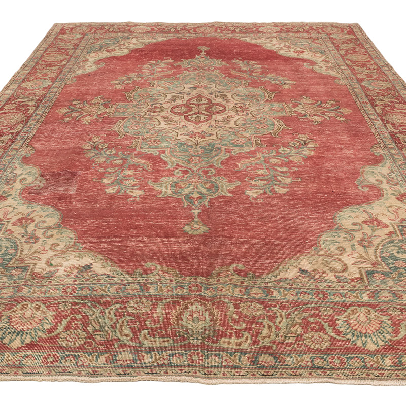 Vintage Hand-Knotted Oriental Rug - 7' 1" x 11'  (85" x 132") - K0084174