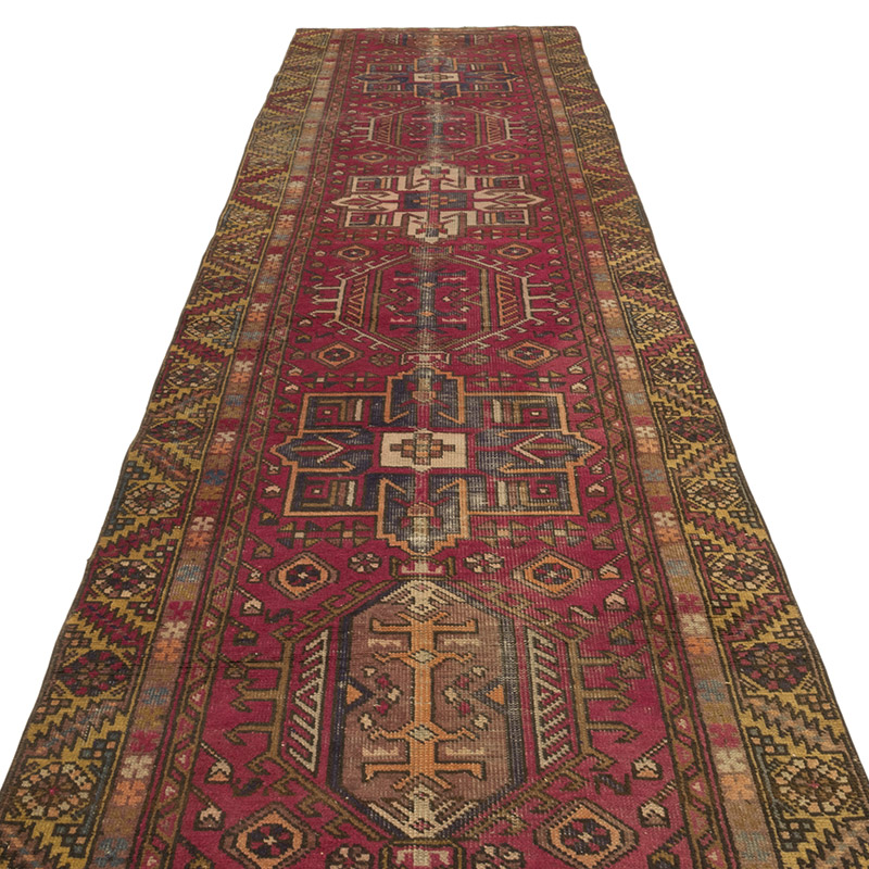 Corredora Anudada a Mano Oriental Vintage - 100 cm x 400 cm - K0084175