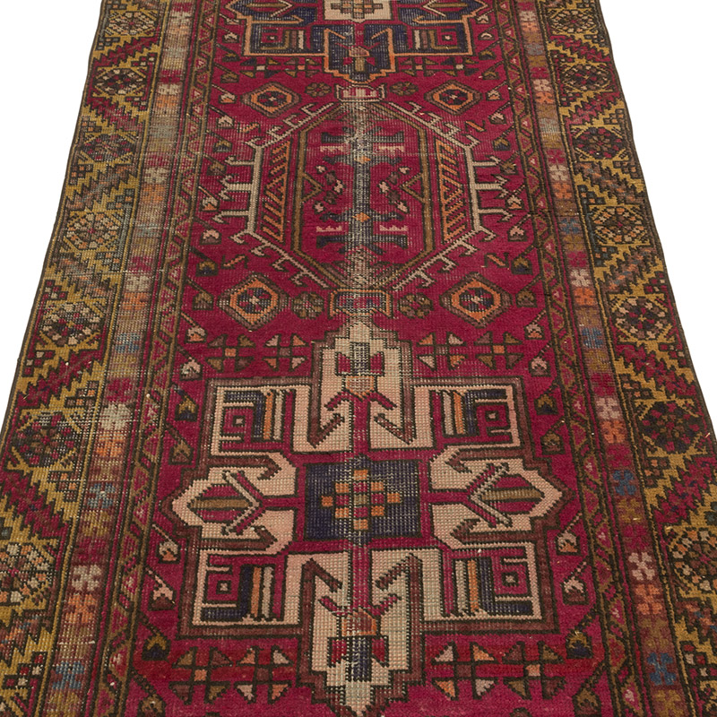 Corredora Anudada a Mano Oriental Vintage - 100 cm x 400 cm - K0084175