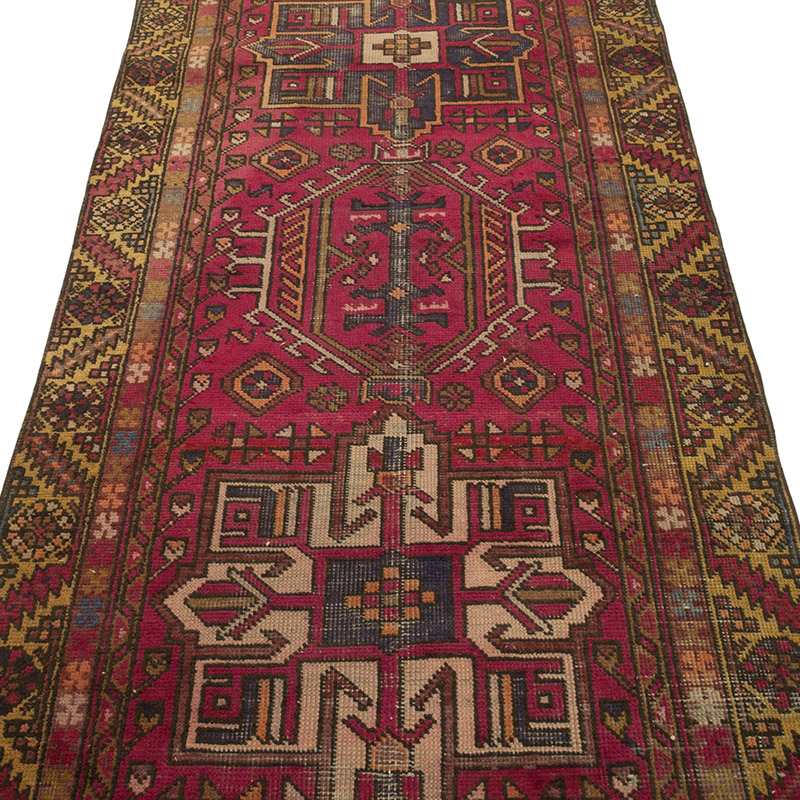 Corredora Anudada a Mano Oriental Vintage - 100 cm x 400 cm - K0084175