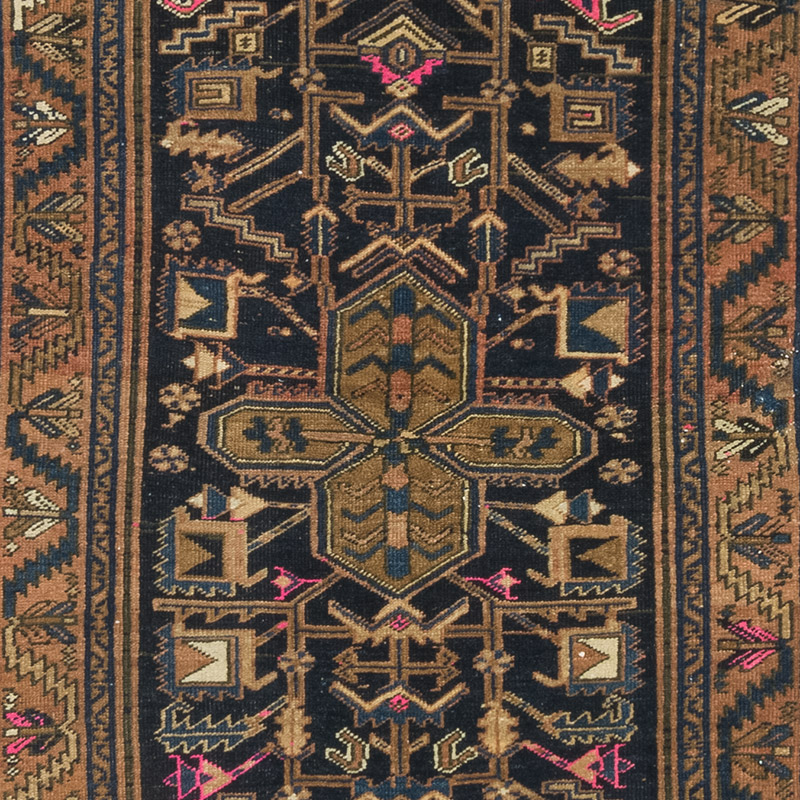 Corredora Anudada a Mano Oriental Vintage - 106 cm x 356 cm - K0084180