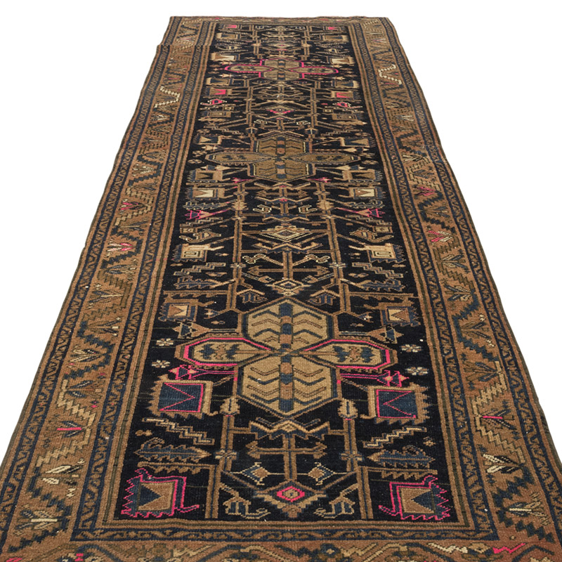 Corredora Anudada a Mano Oriental Vintage - 106 cm x 356 cm - K0084180