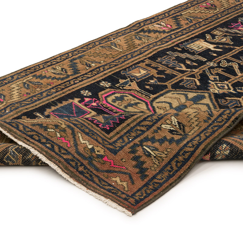 Corredora Anudada a Mano Oriental Vintage - 106 cm x 356 cm - K0084180