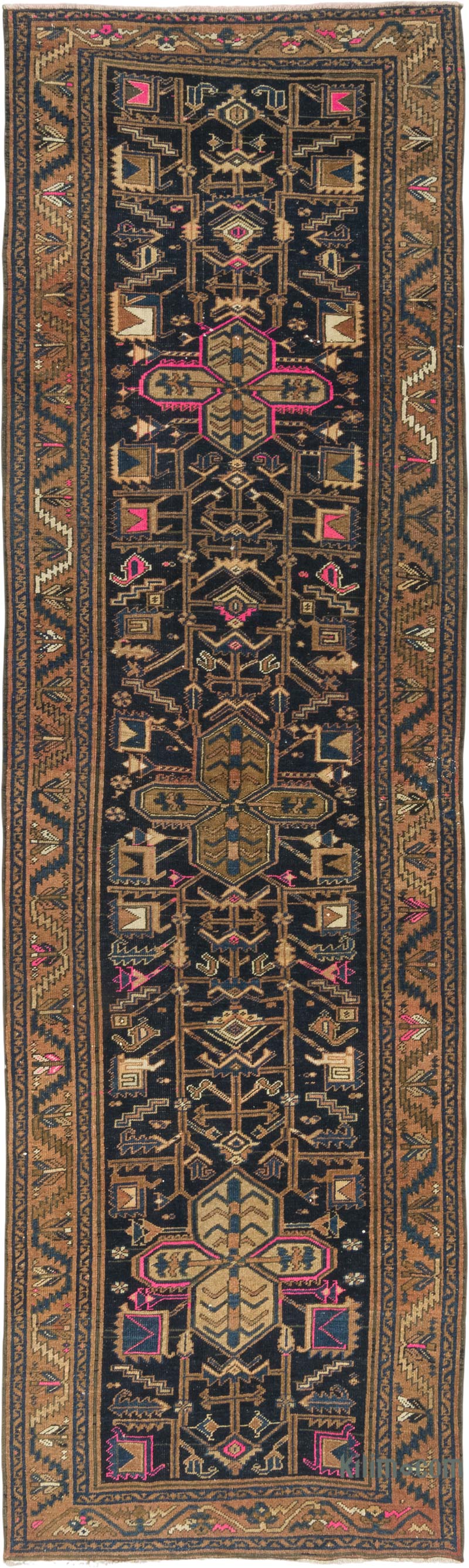 Corredora Anudada a Mano Oriental Vintage - 106 cm x 356 cm - K0084180