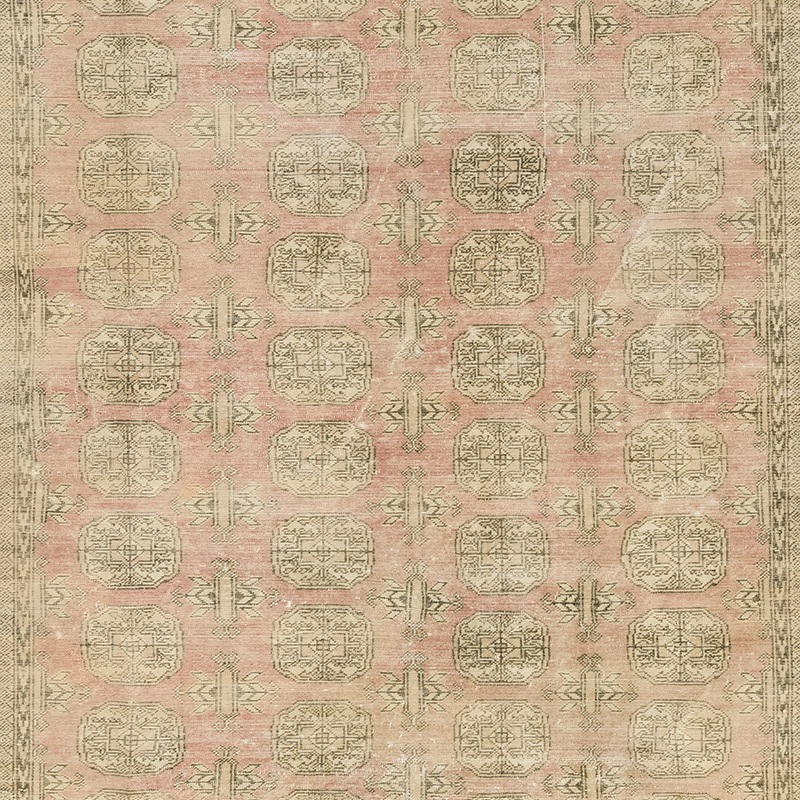 Vintage Turkish Hand-Knotted Rug - 6'  x 8' 6" (72" x 102") - K0084183