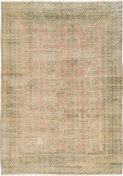Alfombra Vintage Turca Anudada a Mano - 184 cm x 260 cm