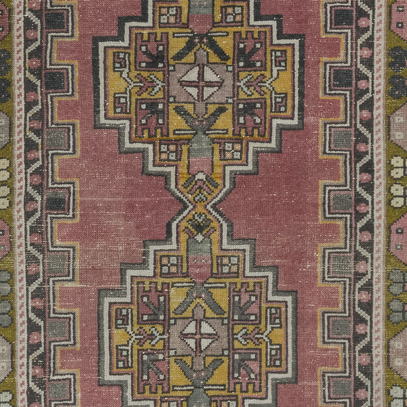 El Dokuma Vintage Halı - 116 cm x 216 cm - K0084184