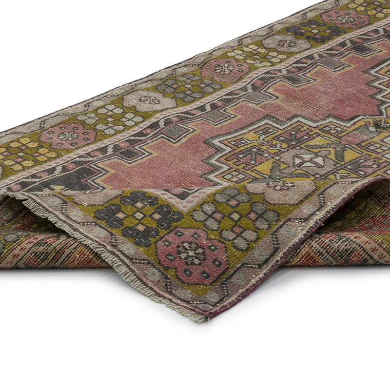El Dokuma Vintage Halı - 116 cm x 216 cm - K0084184