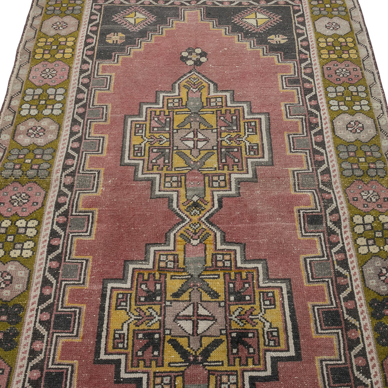 El Dokuma Vintage Halı - 116 cm x 216 cm - K0084184