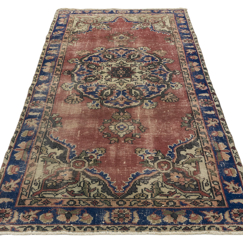 Vintage Turkish Hand-Knotted Rug - 3' 2" x 6' 6" (38" x 78") - K0084185