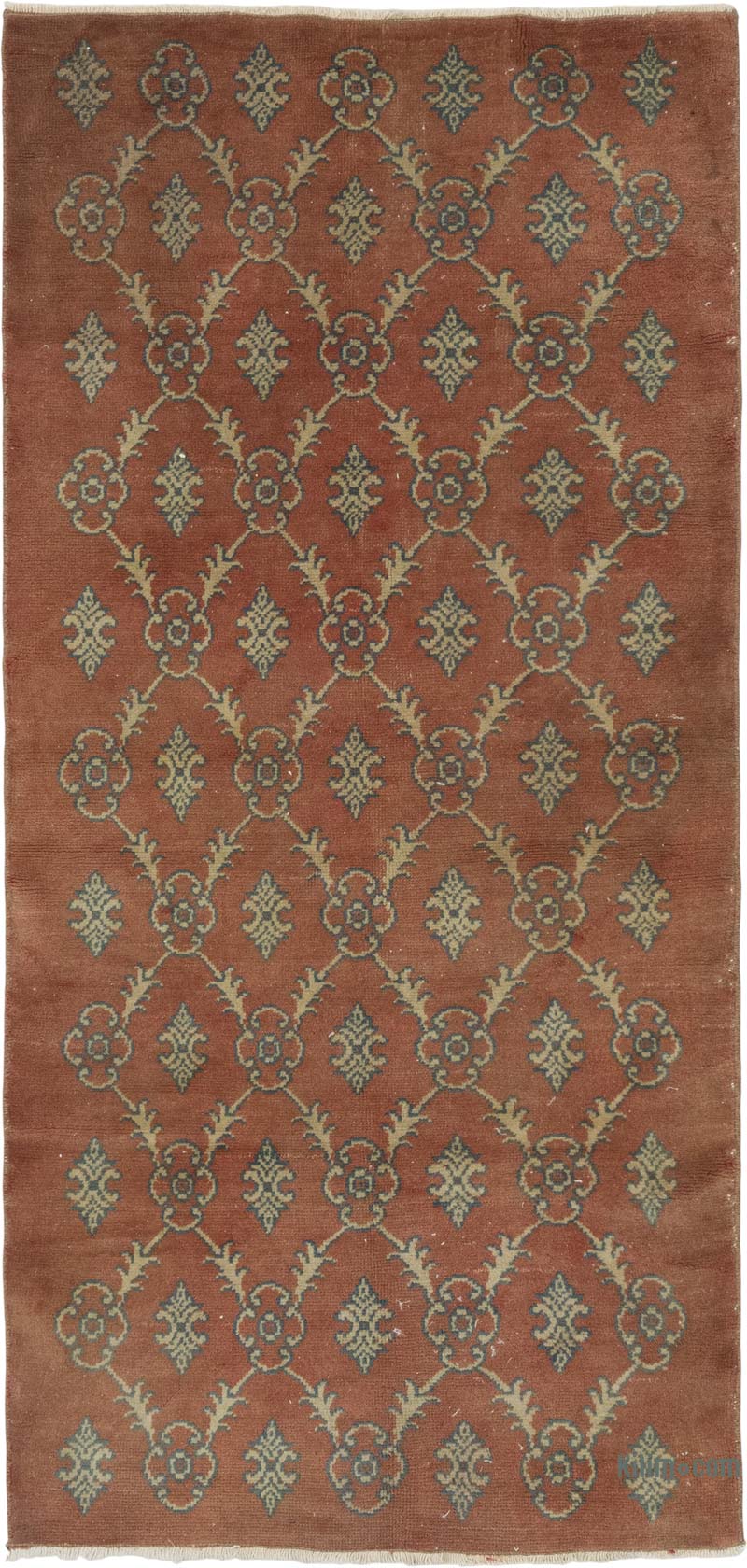 El Dokuma Vintage Halı - 86 cm x 182 cm - K0084186