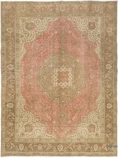 Vintage Hand-Knotted Oriental Rug - 9' 10" x 12' 10" (118" x 154")