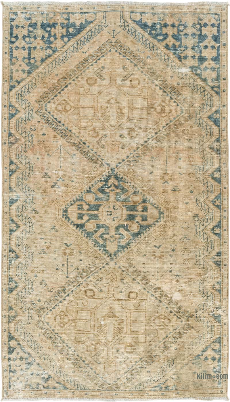 El Dokuma Vintage Halı - 113 cm x 190 cm - K0084191