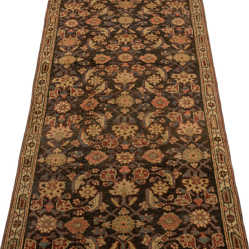 Vintage Oriental Hand-Knotted Runner - 2' 7" x 7' 3" (31" x 87") - K0084192