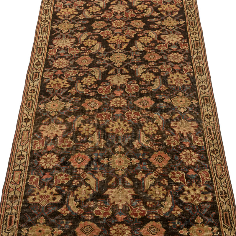 Vintage Oriental Hand-Knotted Runner - 2' 7" x 7' 3" (31" x 87") - K0084192