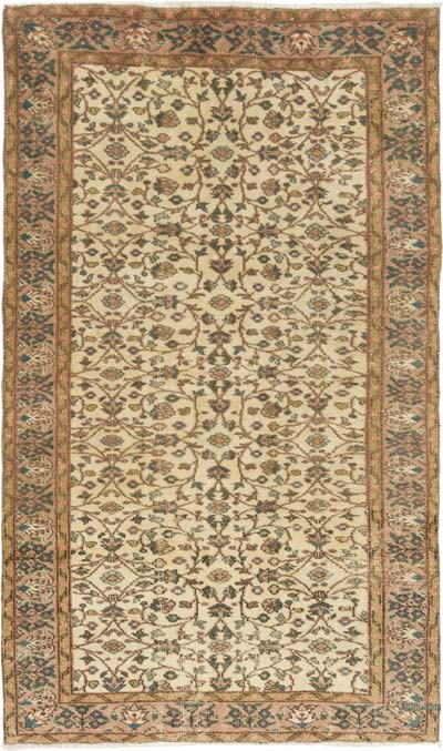 Vintage Turkish Hand-Knotted Rug - 4' 8" x 7' 10" (56" x 94")