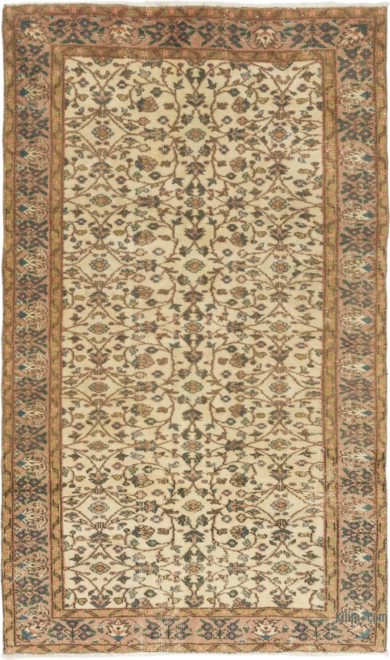 Vintage Turkish Hand-Knotted Rug - 4' 8" x 7' 10" (56" x 94") - K0084193