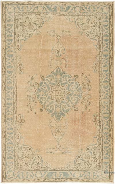 Alfombra Vintage Turca Anudada a Mano - 166 cm x 264 cm
