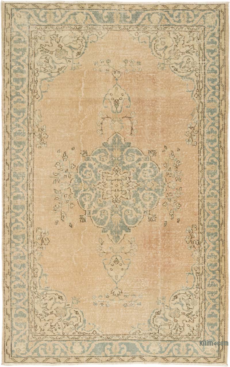 Vintage Turkish Hand-Knotted Rug - 5' 5" x 8' 8" (65" x 104") - K0084195