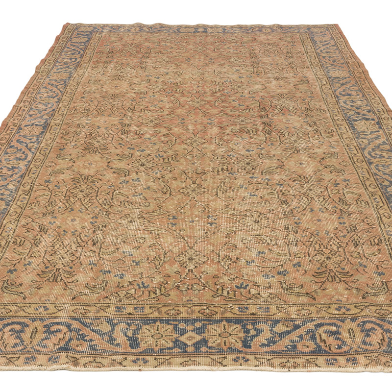 Alfombra Vintage Turca Anudada a Mano - 161 cm x 281 cm - K0084197