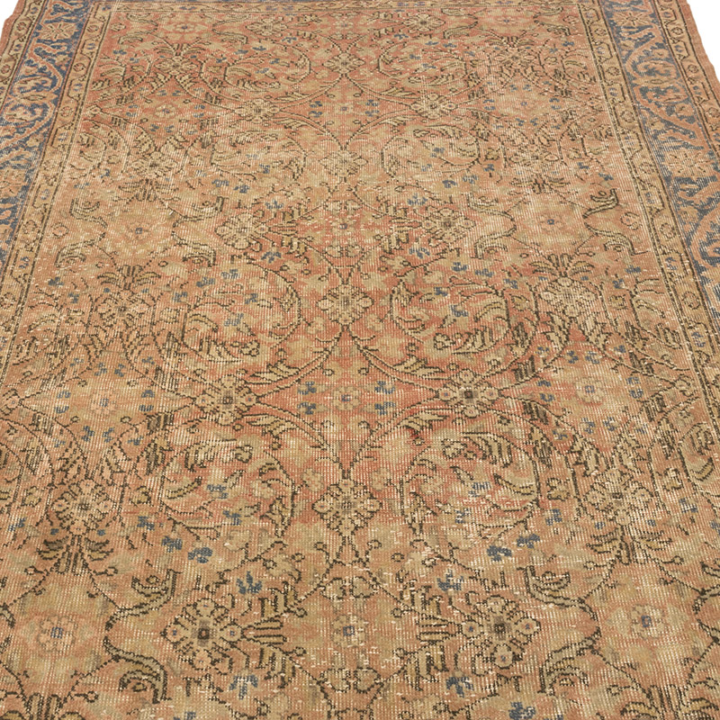 Alfombra Vintage Turca Anudada a Mano - 161 cm x 281 cm - K0084197