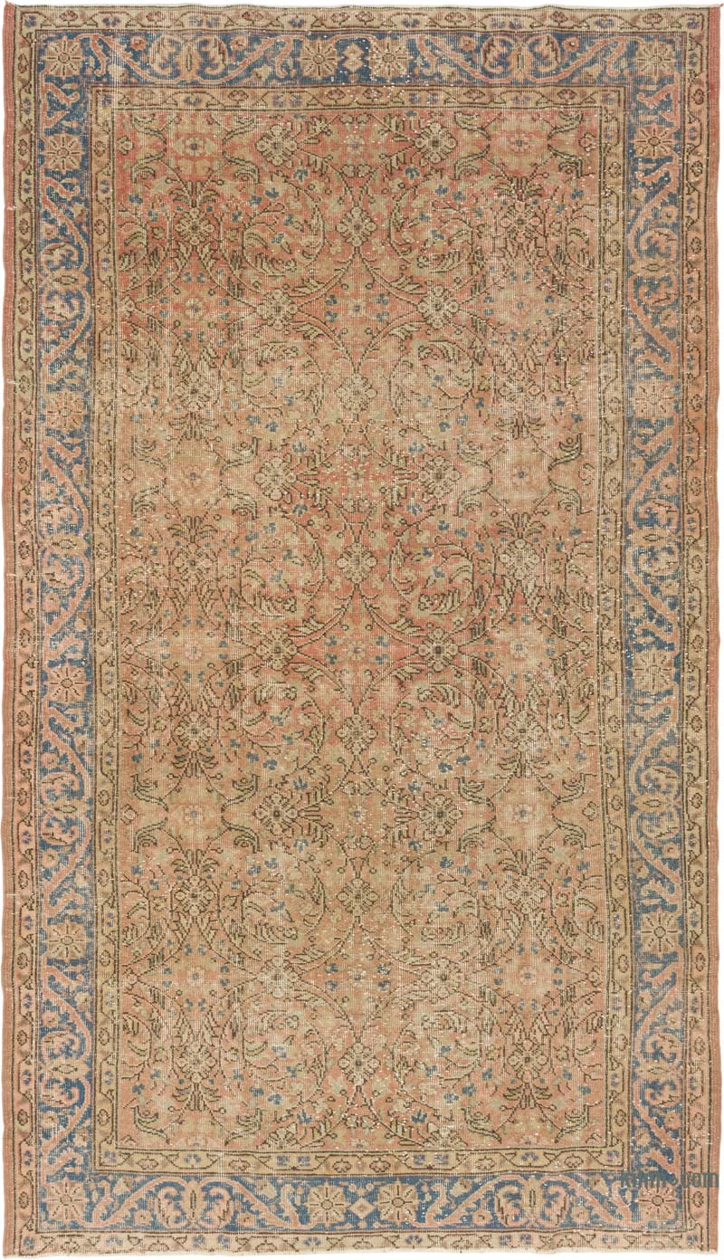 Alfombra Vintage Turca Anudada a Mano - 161 cm x 281 cm - K0084197