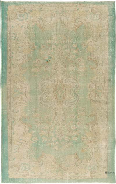 Vintage Turkish Hand-Knotted Rug - 5' 9" x 9' 1" (69" x 109")