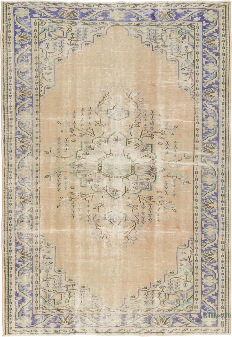 El Dokuma Vintage Halı - 197 cm x 288 cm - K0084201