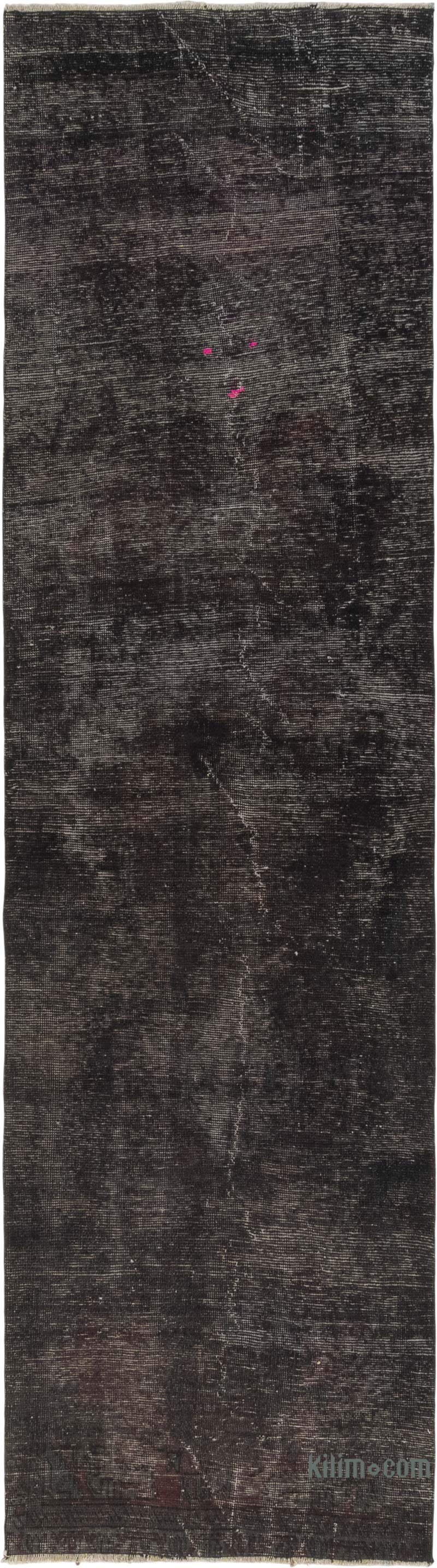 Over-dyed Turkish Vintage Runner - 3' 1" x 11' 7" (37" x 139") - K0084203
