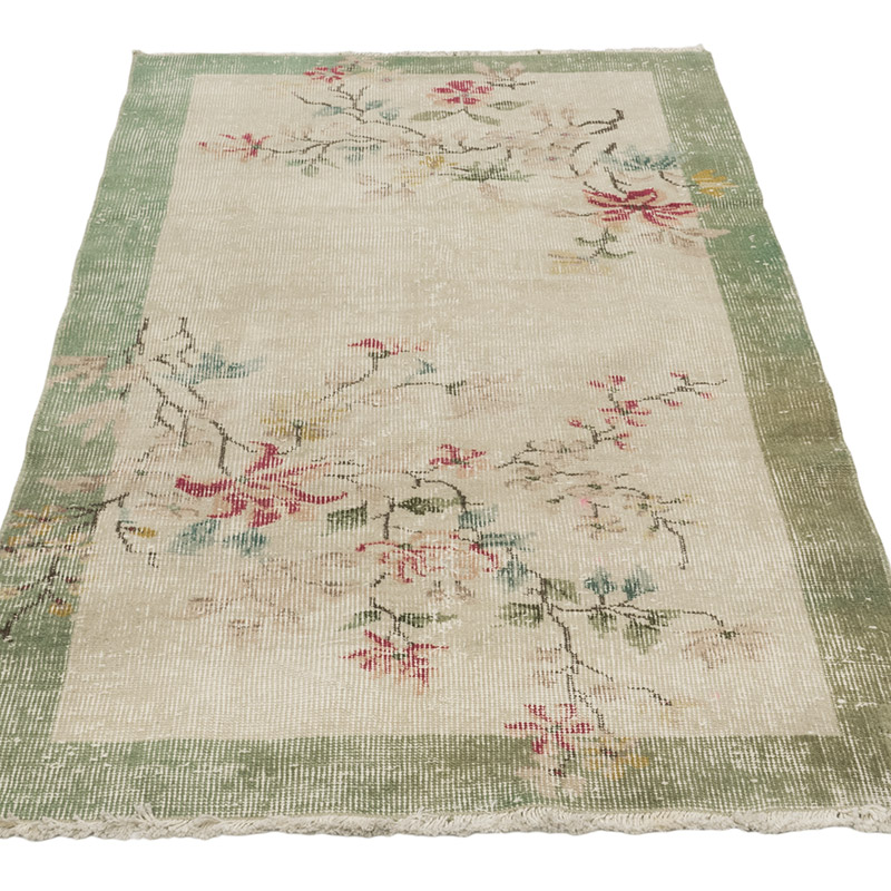 Vintage Turkish Hand-Knotted Rug - 2' 8" x 4' 8" (32" x 56") - K0084206
