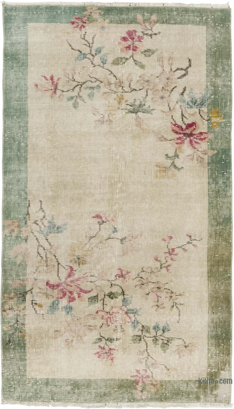 Vintage Turkish Hand-Knotted Rug - 2' 8" x 4' 8" (32" x 56") - K0084206