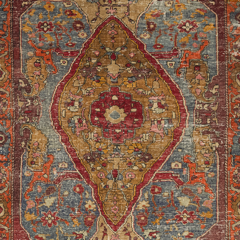 Alfombra Vintage Turca Anudada a Mano - 148 cm x 217 cm - K0084210