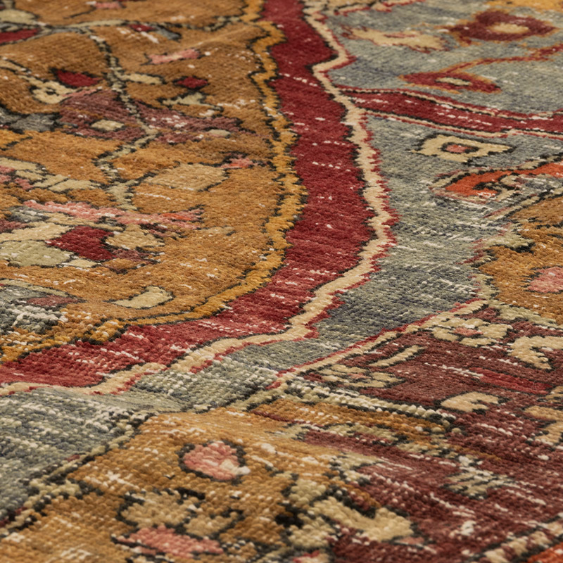 Alfombra Vintage Turca Anudada a Mano - 148 cm x 217 cm - K0084210