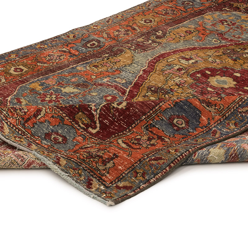 Alfombra Vintage Turca Anudada a Mano - 148 cm x 217 cm - K0084210
