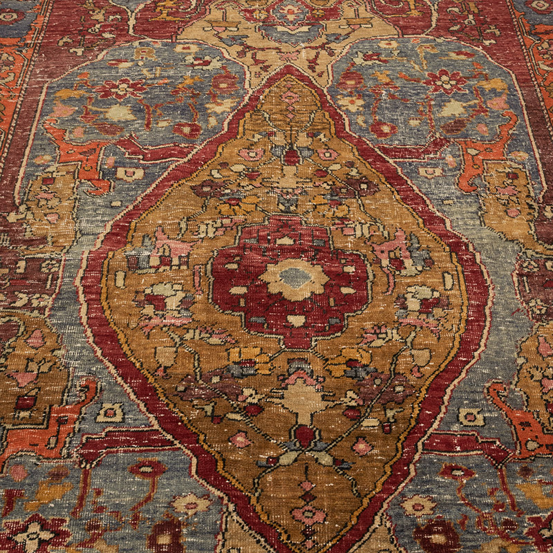 Alfombra Vintage Turca Anudada a Mano - 148 cm x 217 cm - K0084210