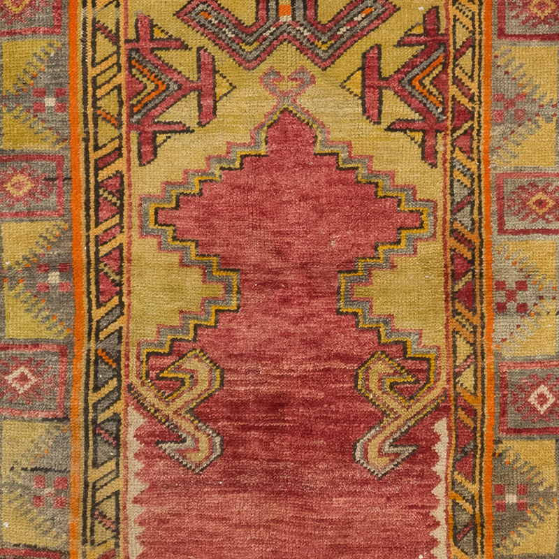 Alfombra Vintage Turca Anudada a Mano - 90 cm x 161 cm - K0084212
